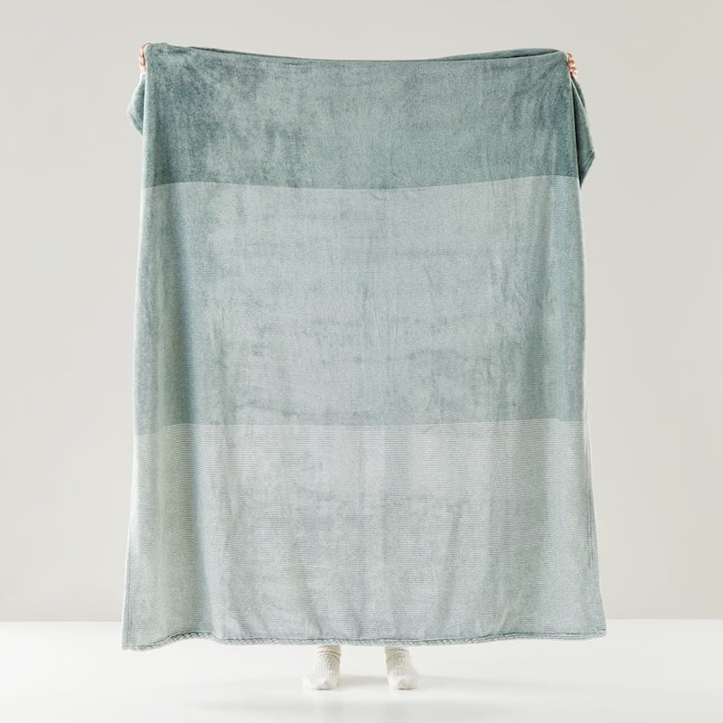 Ultrasoft Cypress Stripe Throw