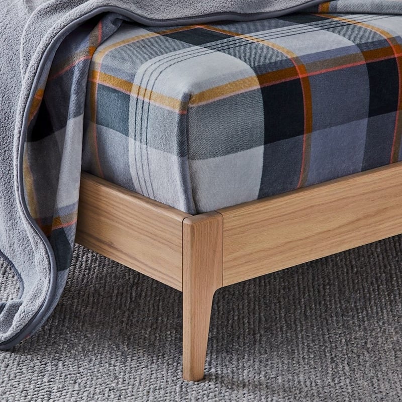 Sherpa Check Print Blanket