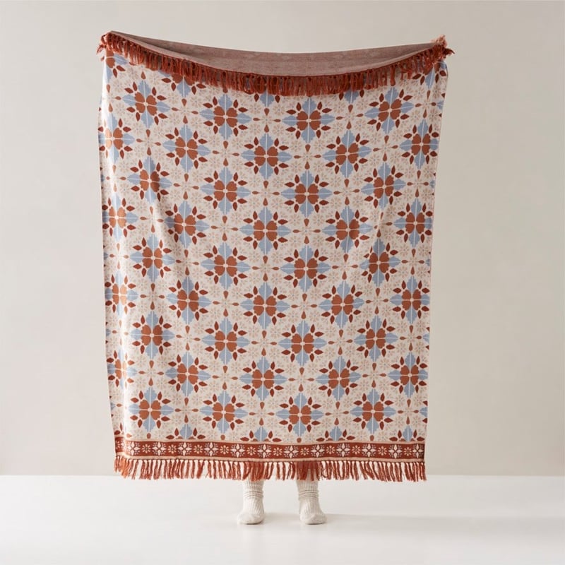 Welcome Home Natural Knitted Throw