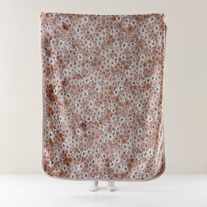 Sherpa Winter Bloom Throw
