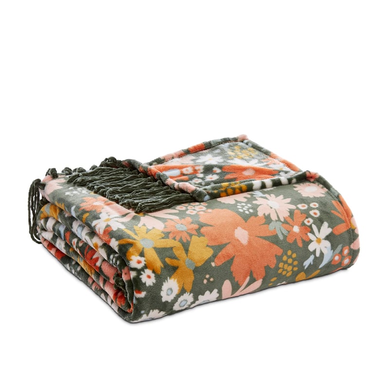 Supersoft Blobby Floral Blanket