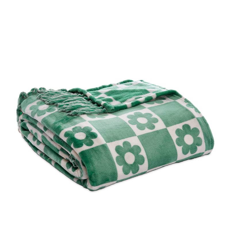 Supersoft Daisy Check Blanket