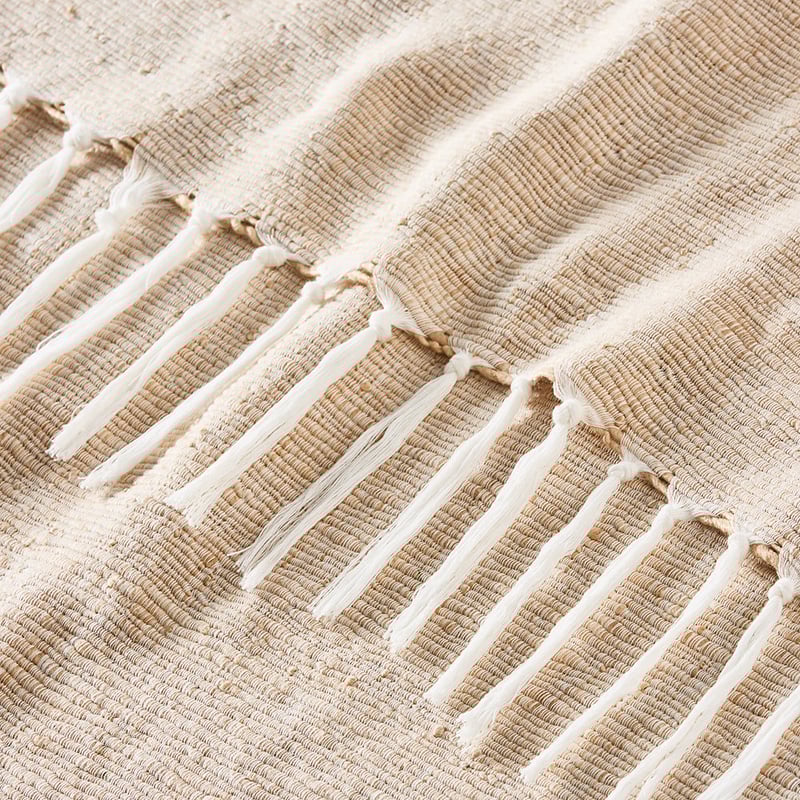 Caspian Natural & White Throw
