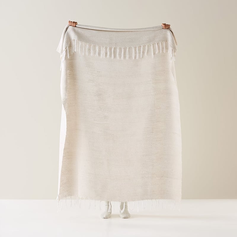 Caspian White Throw