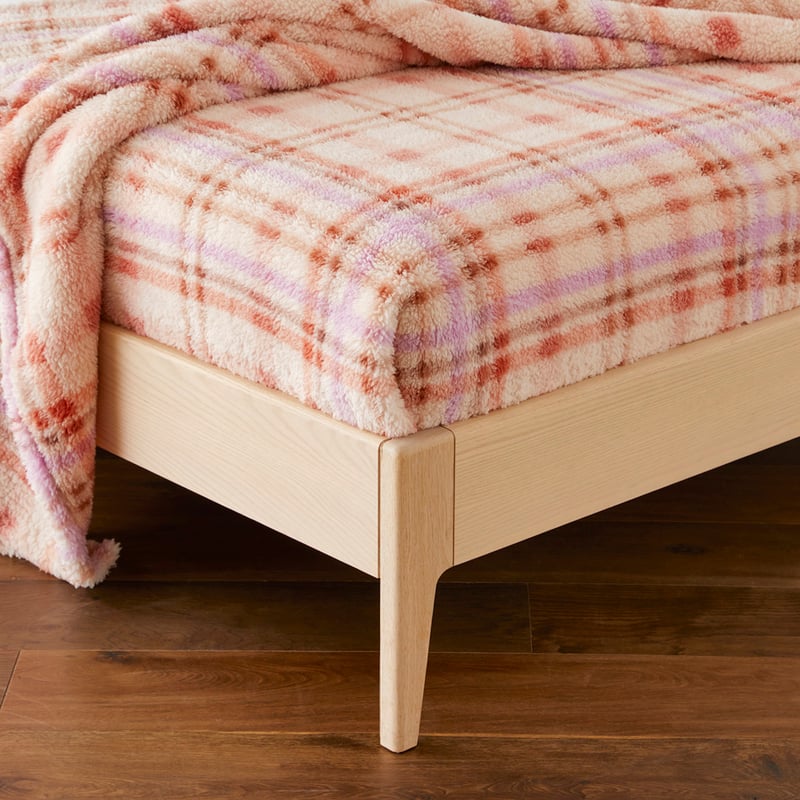 Cloud Sunset Check Blanket