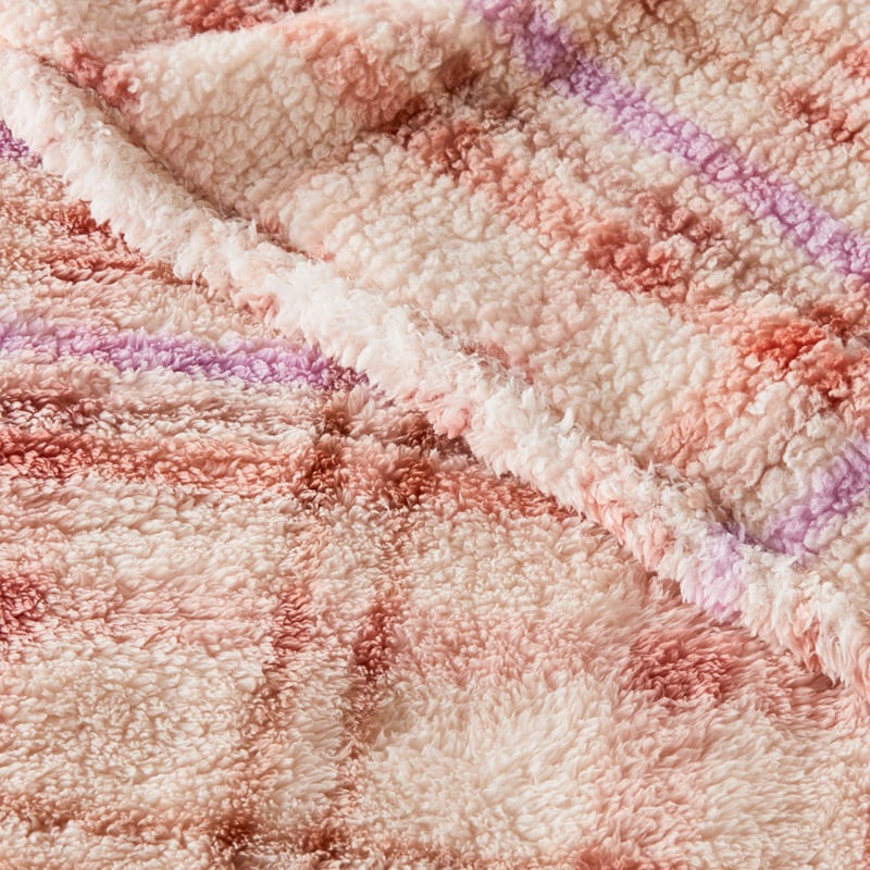 Cloud Sunset Check Blanket