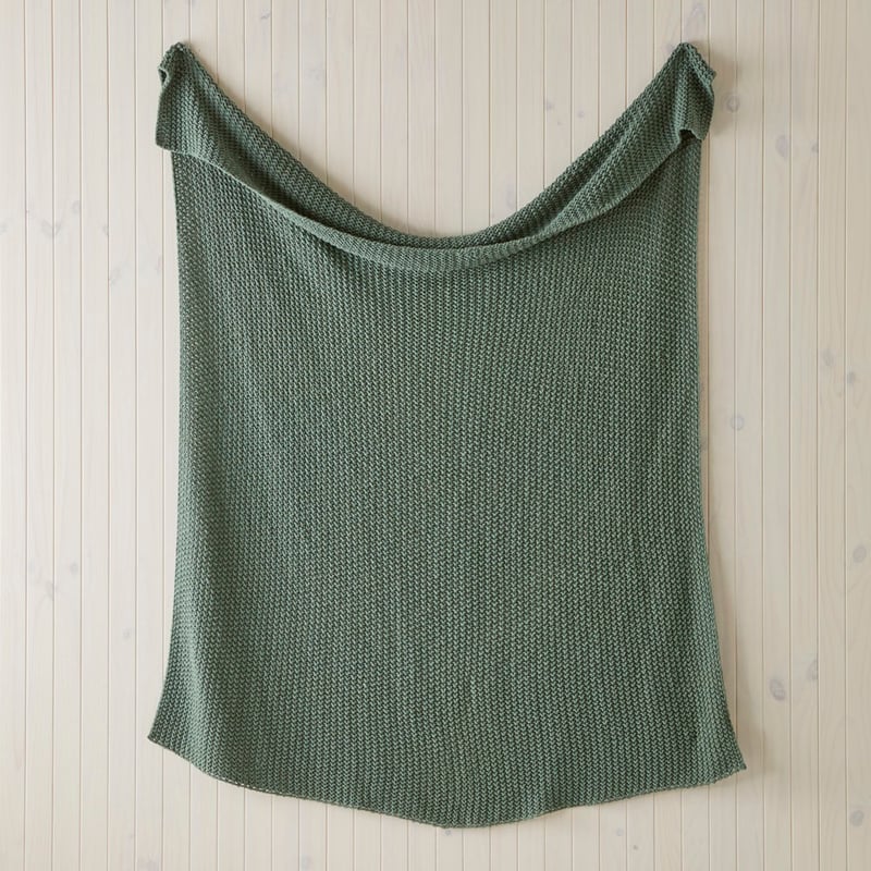 Hallstatt Basil Chunky Knit Throw
