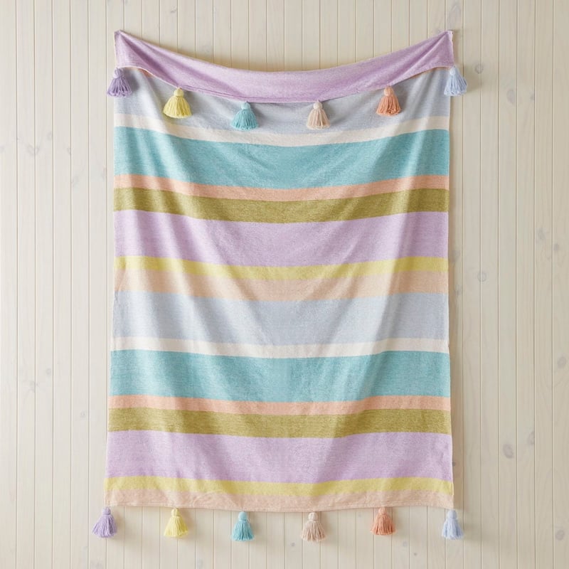 Sorbet Pastels Stripe Throw
