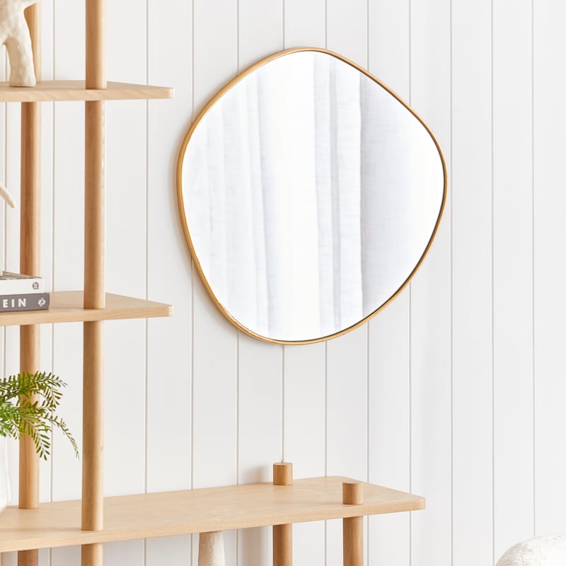 Silas Gold Irregular Mirror