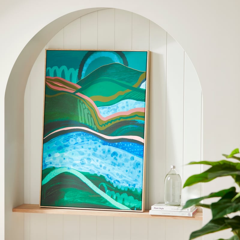 Organic River Landscape Canvas