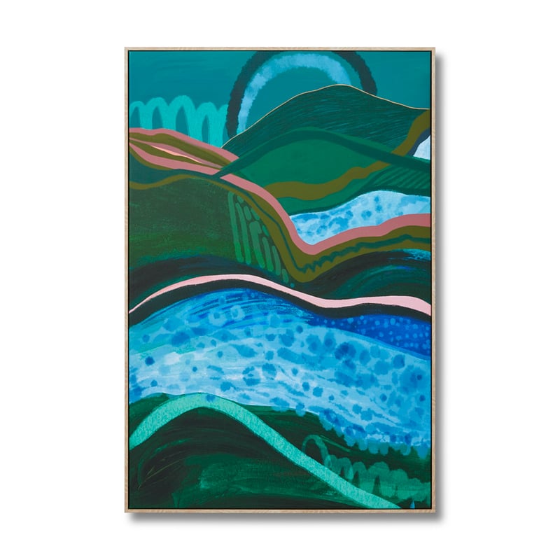 Organic River Landscape Canvas