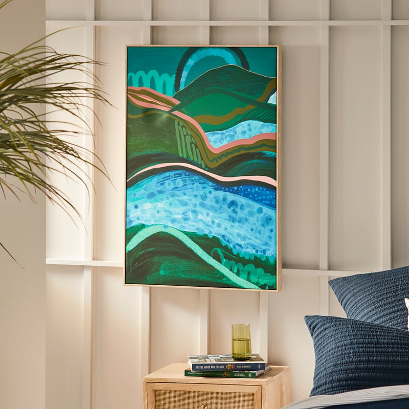Organic River Landscape Canvas