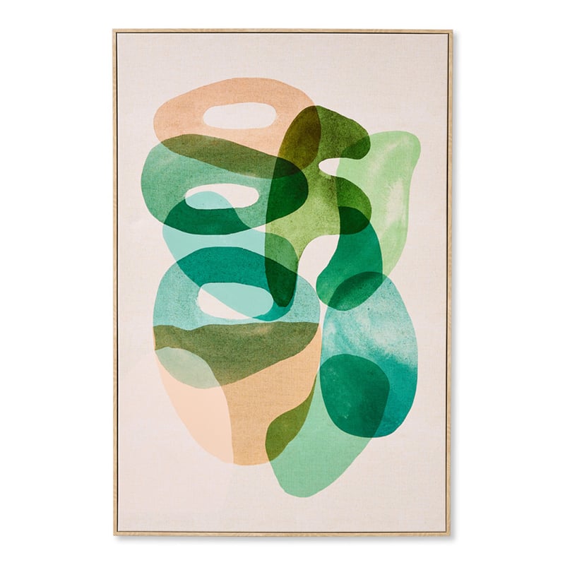 Retro Earth Spiral Spring Collage Canvas