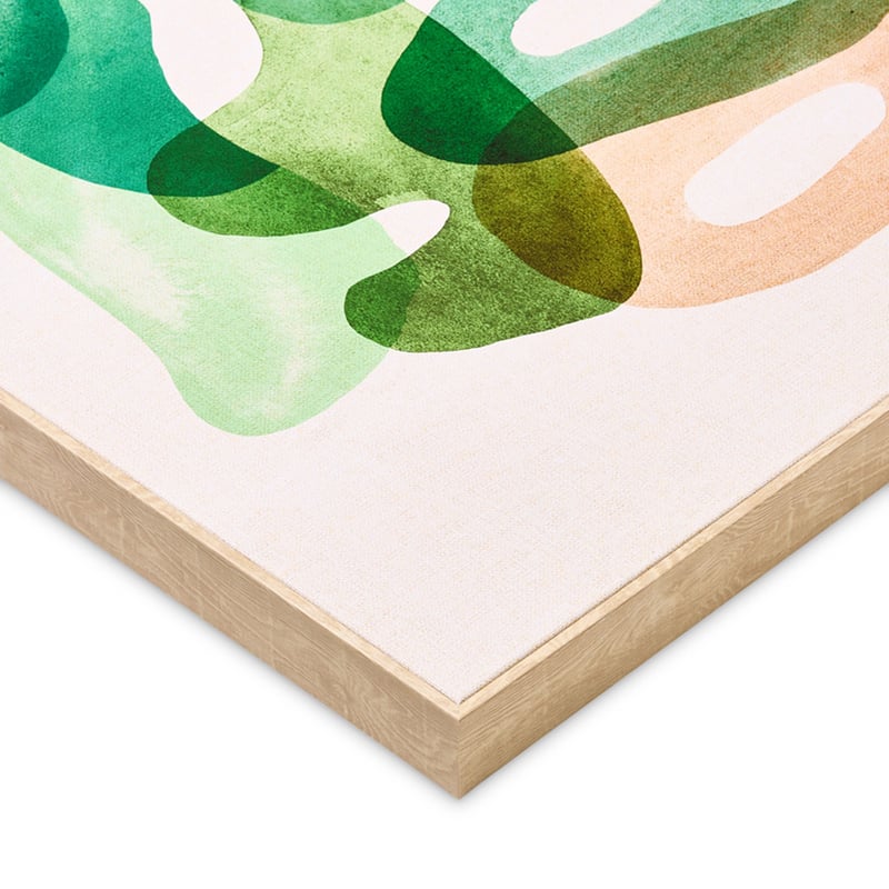 Retro Earth Spiral Spring Collage Canvas
