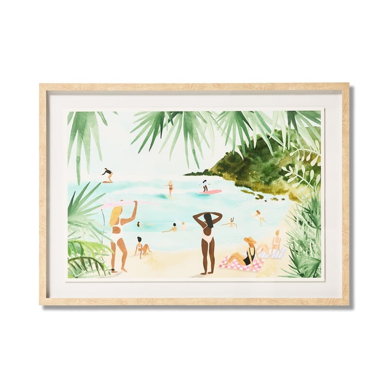 Summer Living Beach Framed Wall Art
