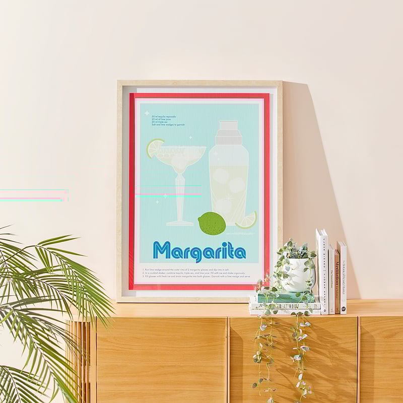 Cocktail Margarita Framed Wall Art