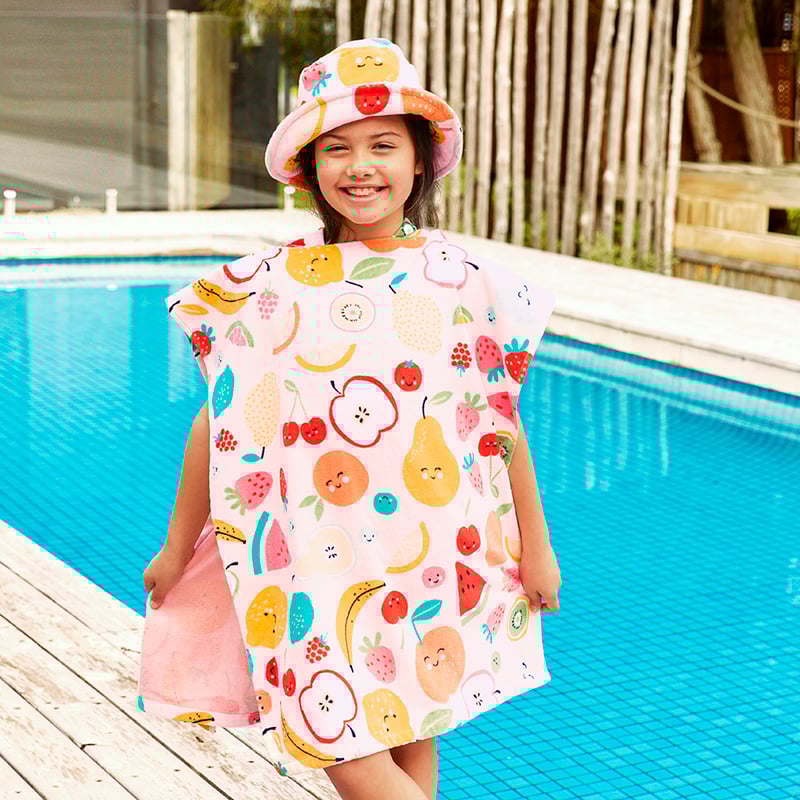 Feeling Fruity Multi Kids Hooded Towel