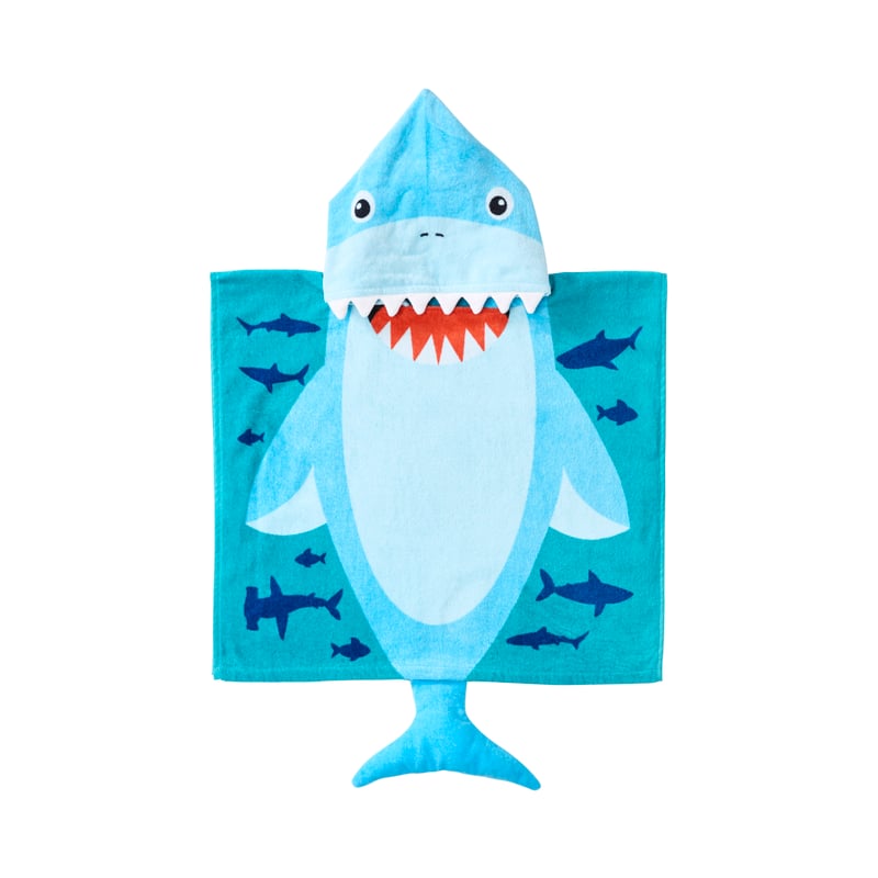 Kids Shark Hooded Towel