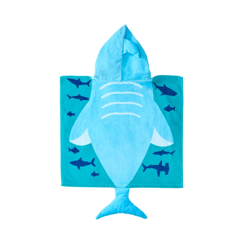 Kids Shark Hooded Towel