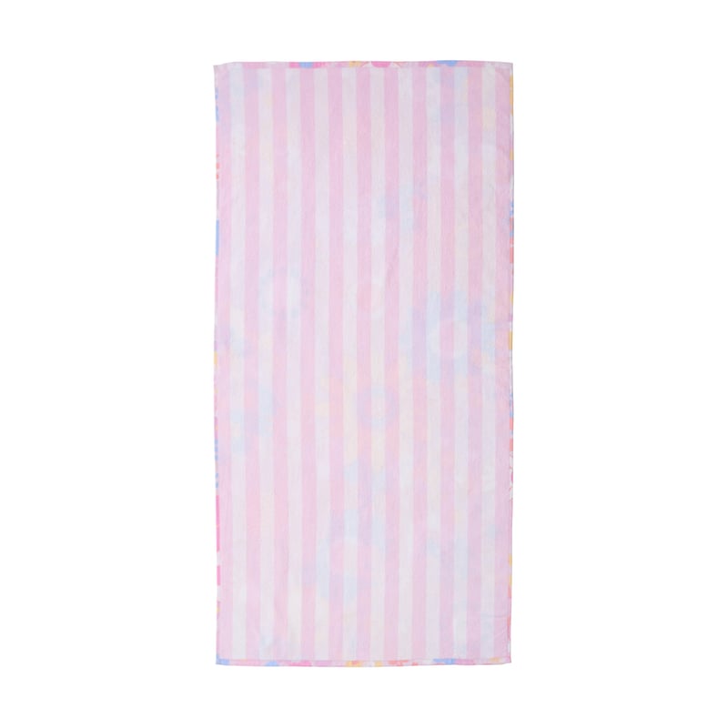 Kids Retro Floral Printed Beach Towel