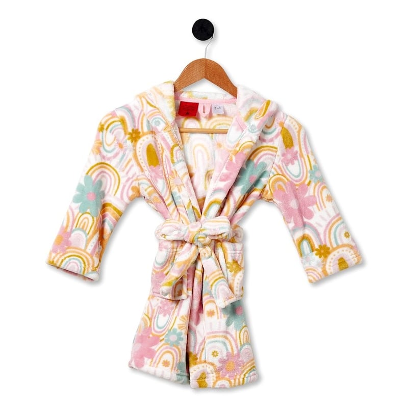 Ultra Soft Sunshine & Rainbows Kids Bathrobe