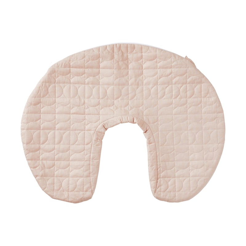 Vintage Washed Linen Nude Pink Nursing Pillow Cover