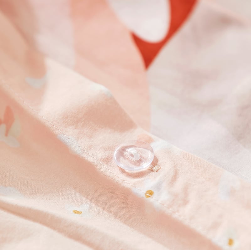 Kimmy Hogan Flowerbed Peach Cloud Quilt Cover Set