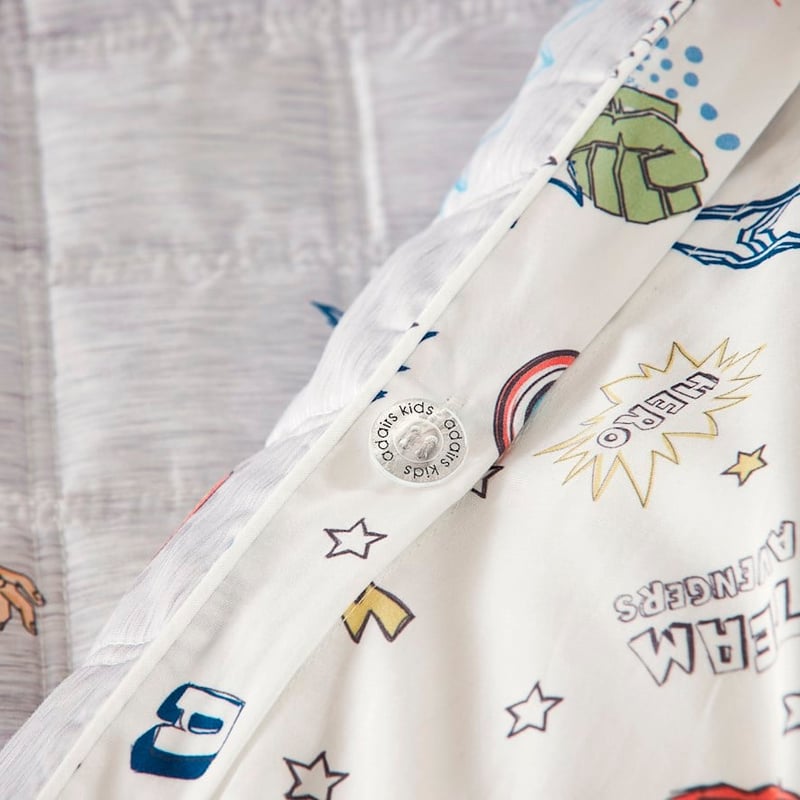 Marvel Avengers Grey Marle Quilted Quilt Cover Set