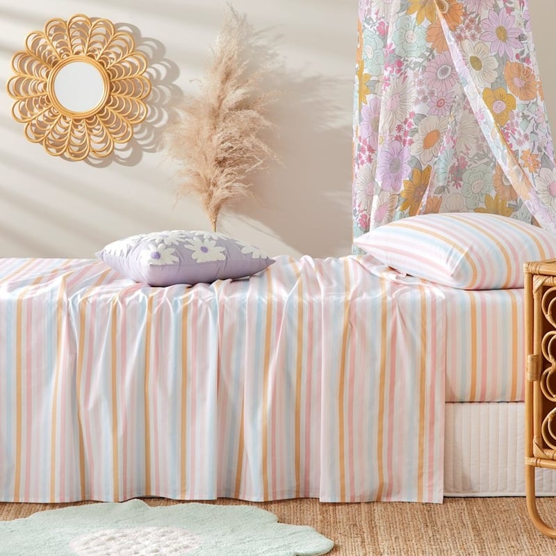 Remi Stripe Pink Sheet Set