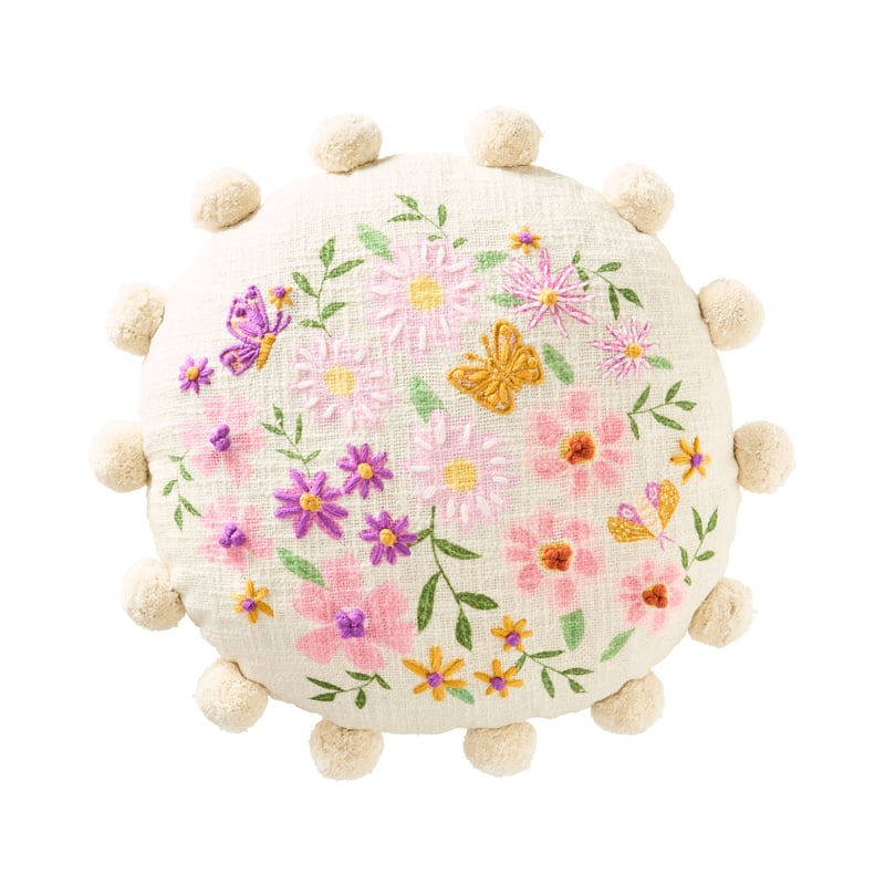 Spring Garden Textured Cotton Cushion