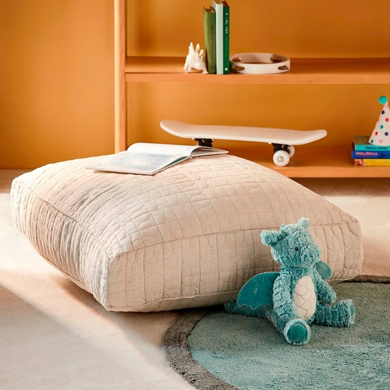 Vintage Washed Linen Linen Floor Cushion