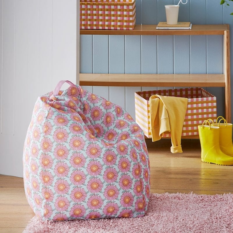 Sun Flowers Printed Bean Bag Cover 