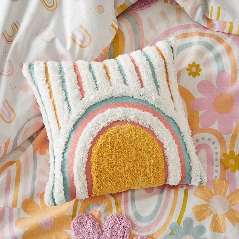 Lolly Tufted Rainbow Cushion