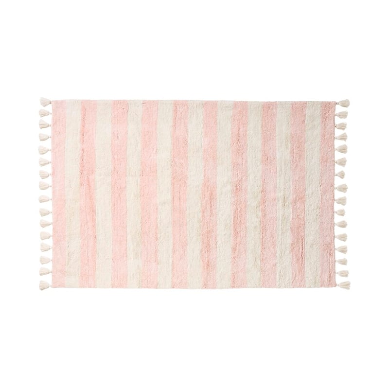 Kids Pink Stripe Rug