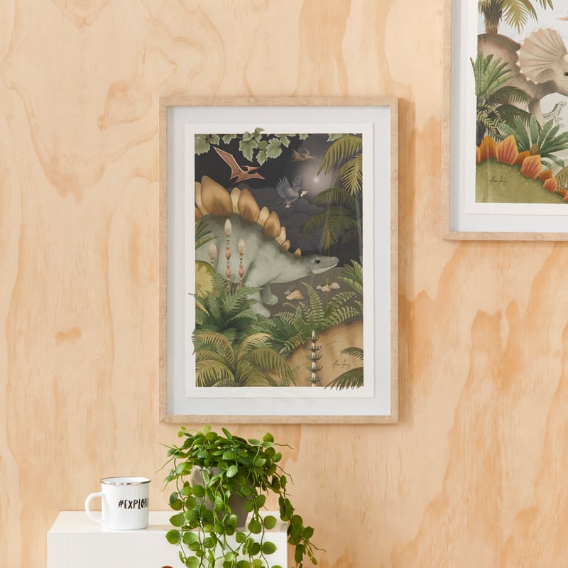 Fleur Harris Prehistorica Stegosaurus Wall Art