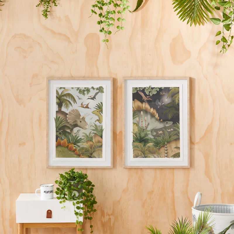 Fleur Harris Prehistorica Stegosaurus Wall Art