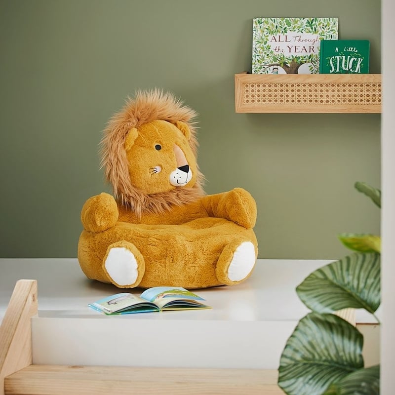 Animal Tan Lion Cuddle Chair