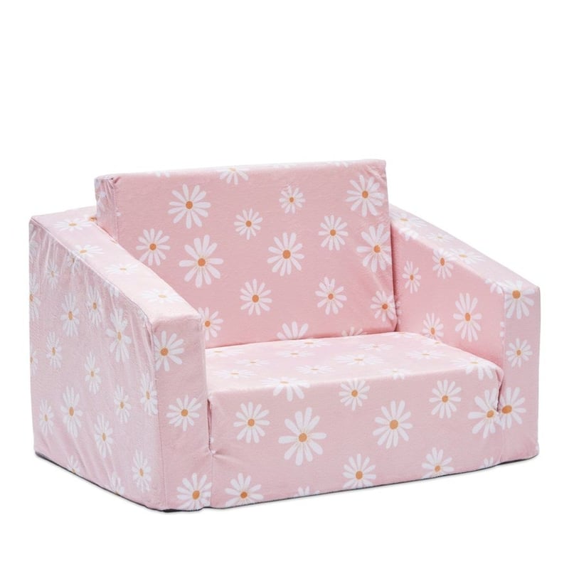 Velour Daisy Chains Flip Out Sofa