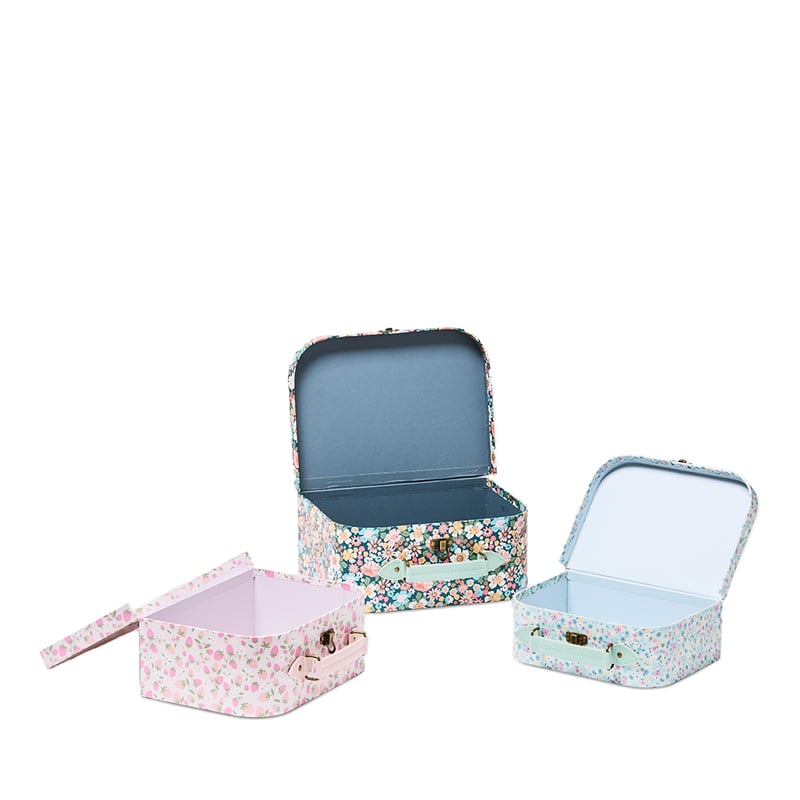 Floral Heirloom Suitcase Set of 3  