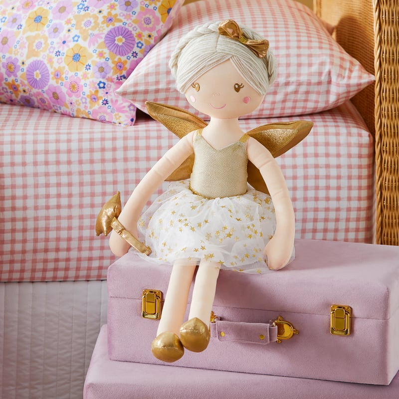 Gold Sparkle Fairy Snuggle Friend