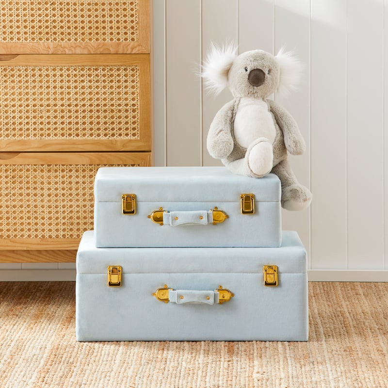 Keepsake Light Blue Suitcase Set of 2