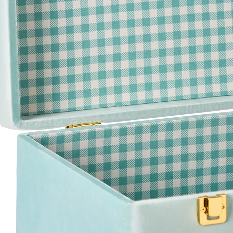 Keepsake Sage Gingham Suitcase Set of 2