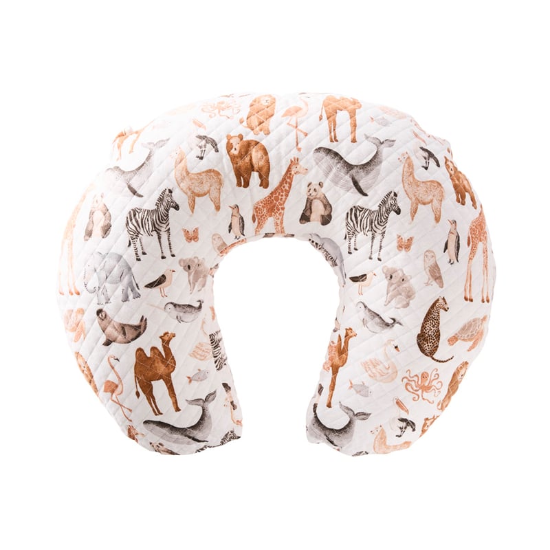 Encyclopedia Animals Neutrals Nursing Pillow