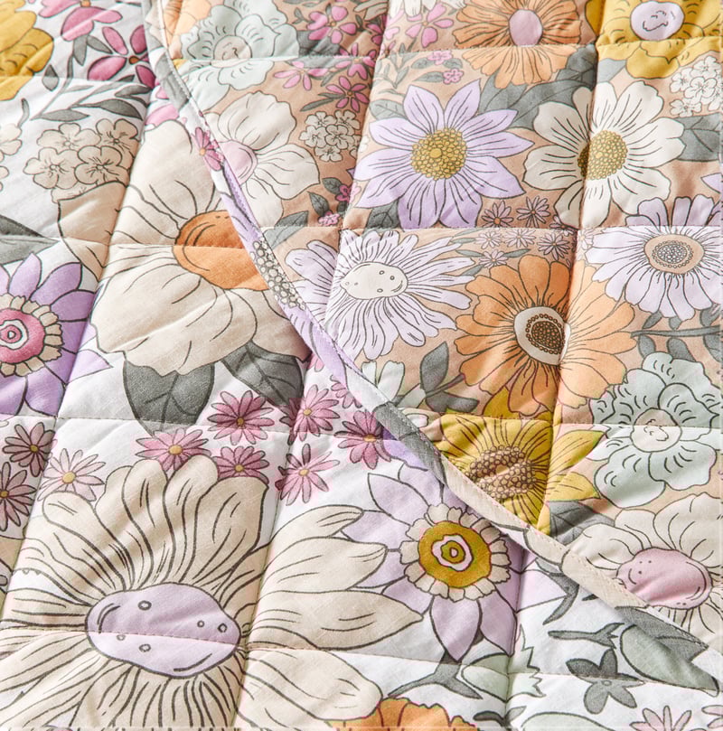 Farrah Floral Golden Baby Play Mat