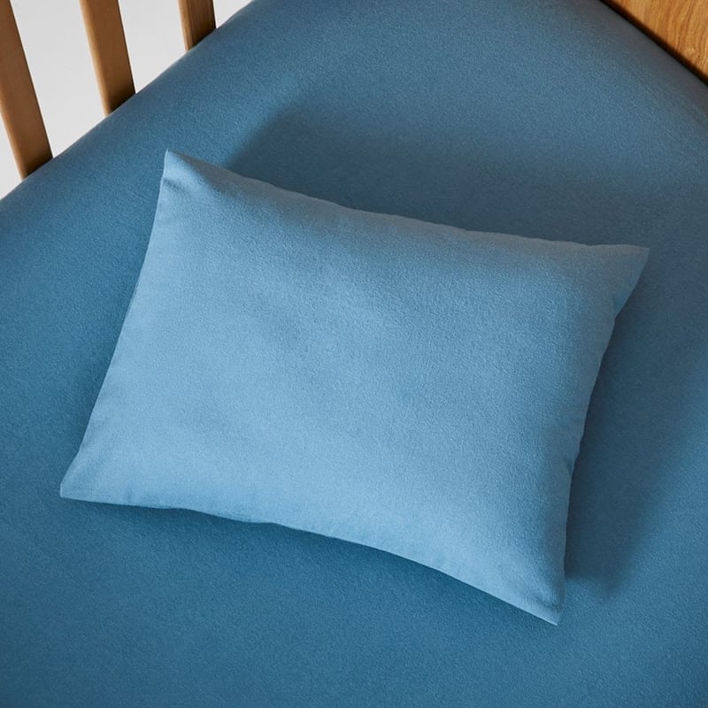 Plain Dye Atlantic Flannelette Cot Sheet Set