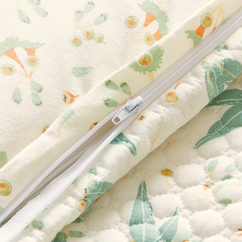 Gumnut Jersey Natural Cot Quilted Quilt Cover Set