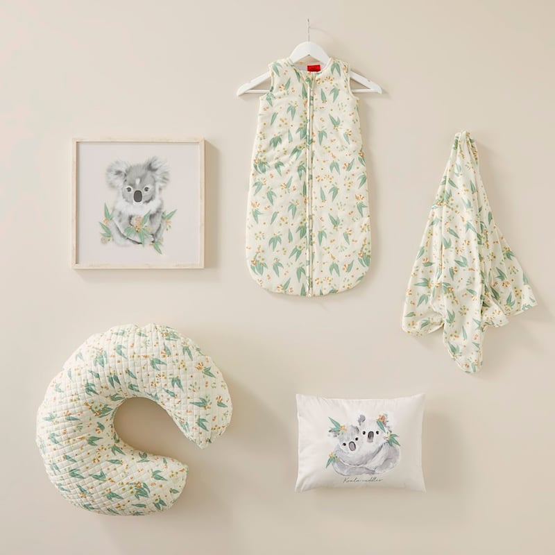 Gumnut Jersey Natural Cot Quilted Quilt Cover Set