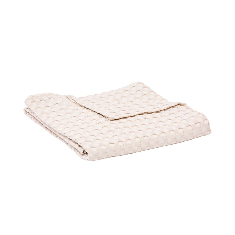 Bobbi Bamboo Cotton Waffle Natural Baby Blanket