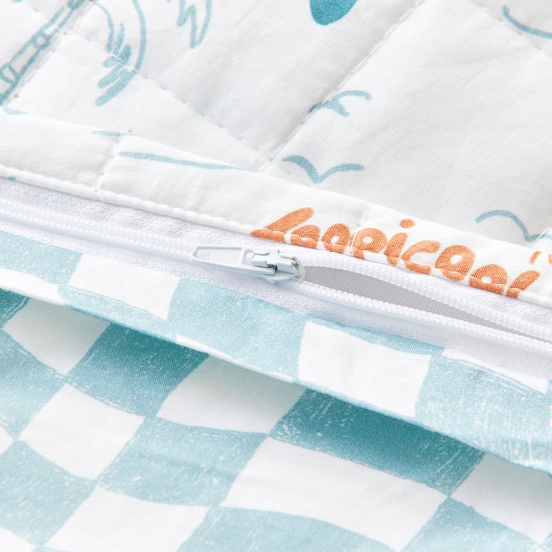 Summer Surf Ocean Cot Quilt Cover Set