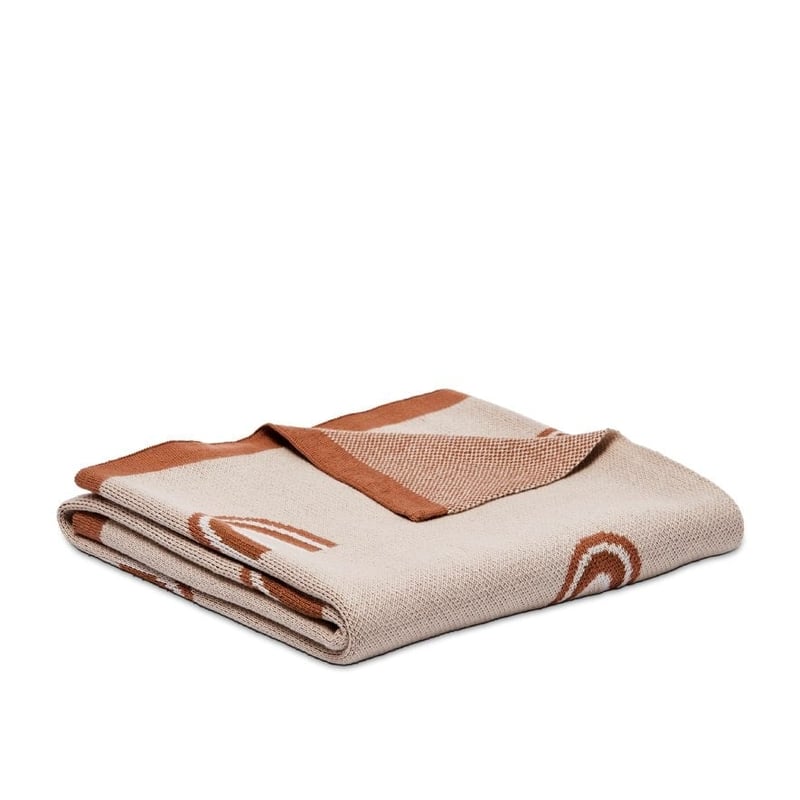 Novelty Organic Cotton Natural Rainbow Baby Blanket